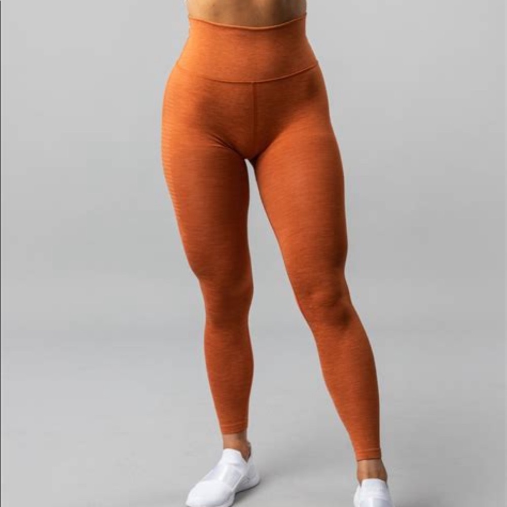 Alphalete Athletics Halo Leggings, Burnt Orange XS